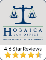 Logo of Hobaica Law Office with 4.6 star reviews